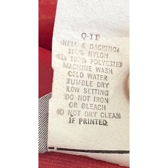 VTG Swingster Puffer Style Coat Red Sz L Made USA  RJ CORMAN Railroad Patch - Picture 14 of 16